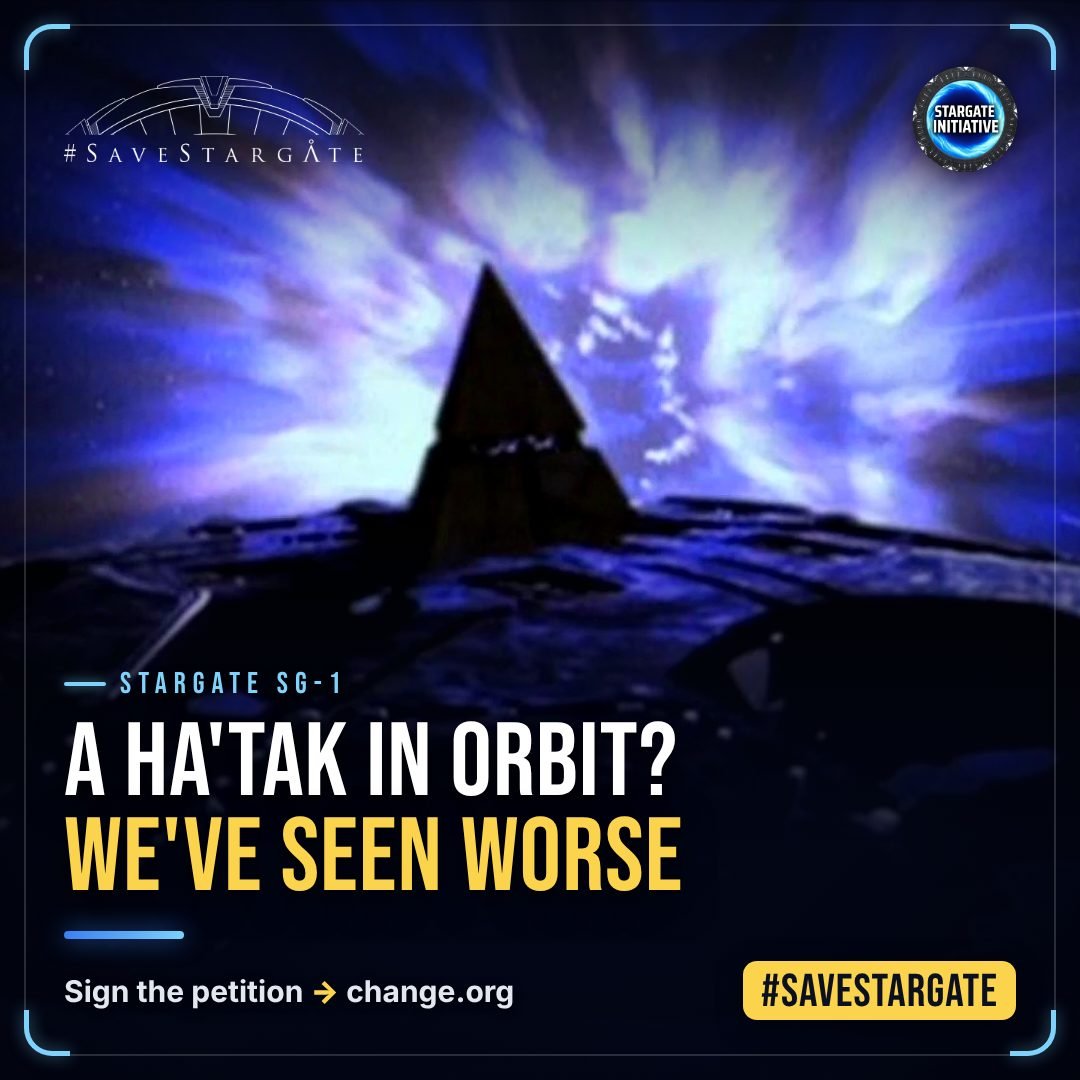 #SaveStargate visual: A Ha'tak in orbit? We've seen worse