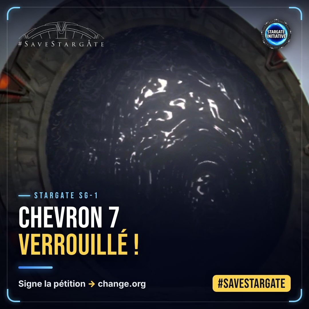 Visuel #SaveStargate : Chevron 7 verrouillé !